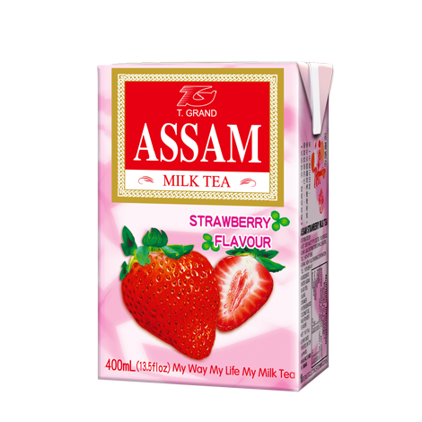 Assam Strawberry Milk Tea 400ml