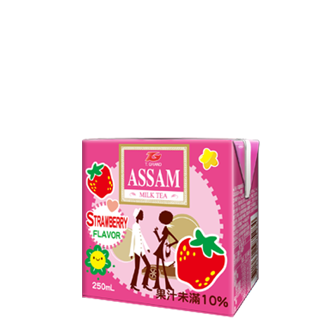 Assam Strawberry Milk Tea 250ml