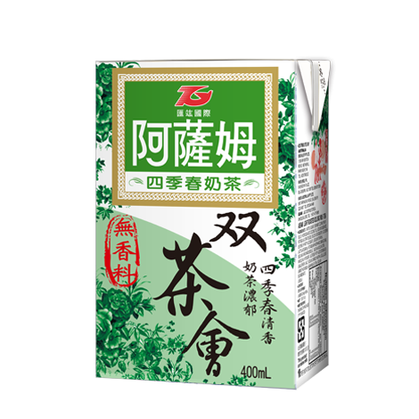 阿薩姆雙茶會四季春奶茶 400ml