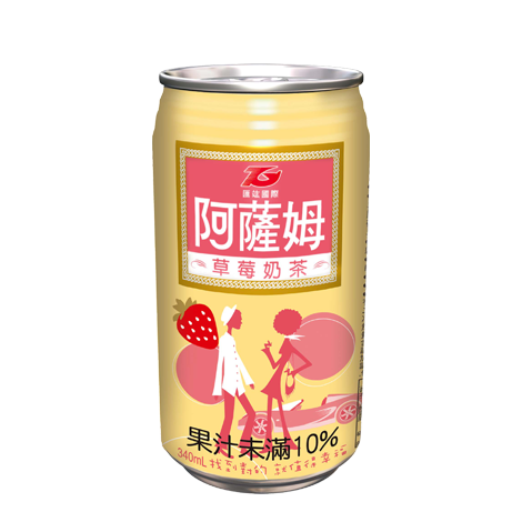 阿薩姆奶茶-草莓風味 340ml