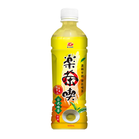 樂茶喫日式綠茶(微糖) 500ml