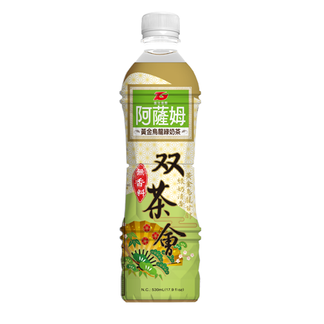 阿薩姆雙茶會黃金烏龍綠奶茶 530ml