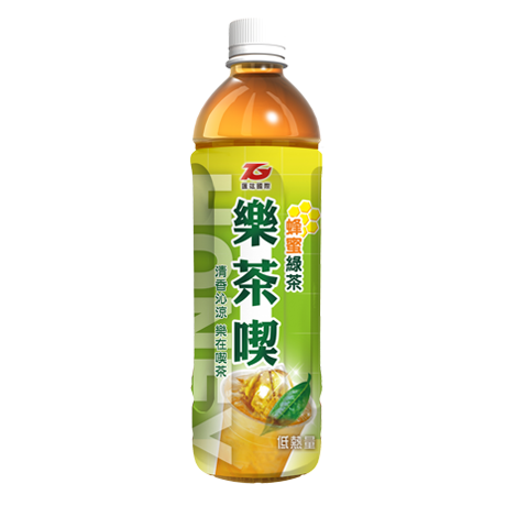 樂茶喫蜂蜜綠茶 580ml