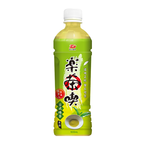 樂茶喫日式綠茶(無糖) 500ml