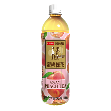 阿薩姆蜜桃綠茶 580ml