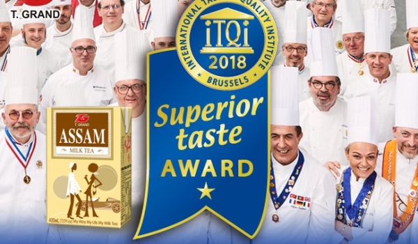 Assam milk tea win the iTQi The Superior Taste Award