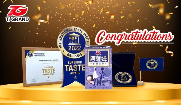 ASSAM Taro Milk Tea is granted Superior Taste Award  2022 by International Taste Institute ( iTi )