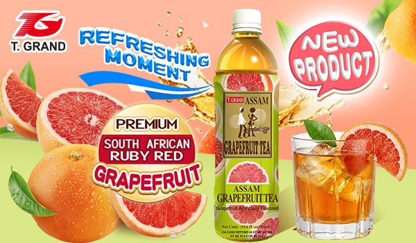 2026 New Product Launch- Assam Grapefruit Iced Tea 580ml